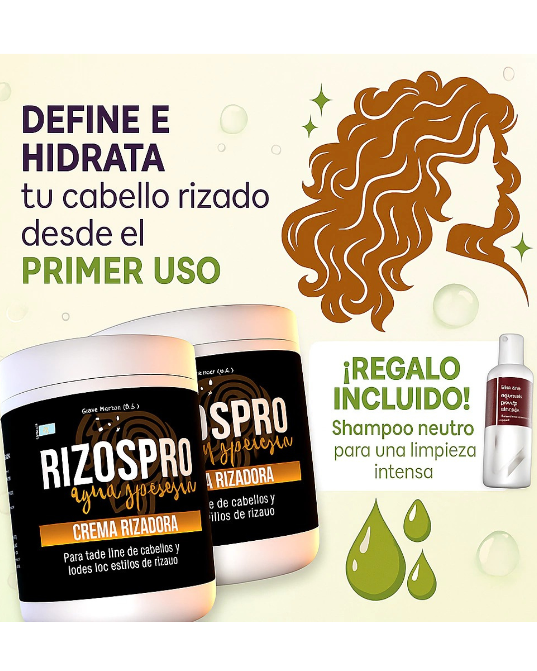 💥 ¿Tus rizos se esponjan, pierden forma y parecen sin vida a mitad del día?